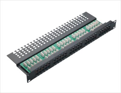 China Cat3 50 port Voice Home Network Patch Panel Krone Fibre Optic Patch Panels YH4004 for sale