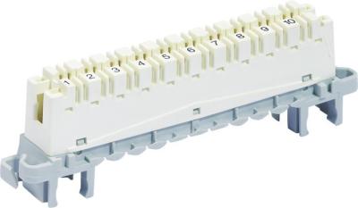 Cina Alto modulo della corona scandinava della striscia CAT5E della banda un blocchetto terminali di 10 paia indietro/supporto YH6468506100 di profilo in vendita