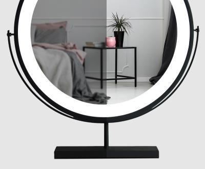 China Popular Hollywood LED Hollywood Mirror Light Lighted Makeup Mirror Vanity Desk with Mirror for Bedroom for sale