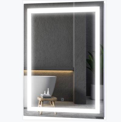 China Wall Mount Bathroom Vanity Lighted Customized Multifunction Smart LED Bathroom Mirror for sale