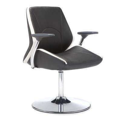 China GS-1552A Wholesale Price Modern Design Durable Leather Swivel Barber Chair With Round Base for sale