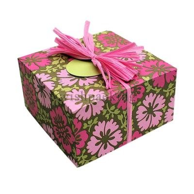 China Recyclable Cardboard / Paper Cardboard Foldable Cake Box for sale