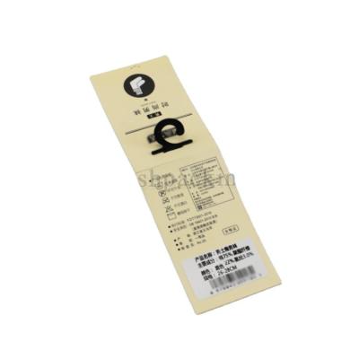 China FSC Recyclable Wholesale Custom Hangtags For Clothing With Hook for sale