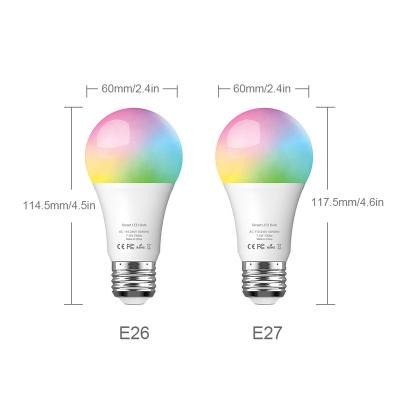 China Residential Dimmable RGB Led Bulb Light Sync App 7.5w Wifi Controlled Smart Led Lamp Bulb Work With Alexa for sale