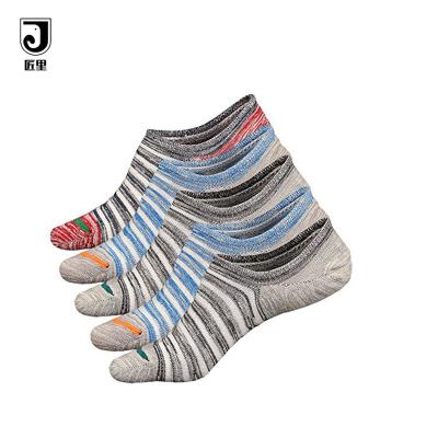 China JL-A136 summer viable men's no exposure hidden liner dress socks for Zhejiang men's invisible socks men's footie socks for sale