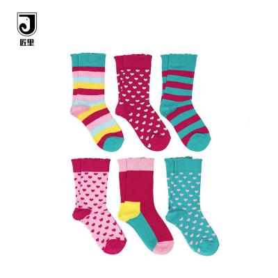 China JL-A617 Sustainable gir Pretty teenage young teen girls wearing in 100% cotton socks for girls for sale