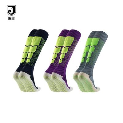 China JL-A855 Sustainable Grip Socks Soccer Football Socks Grip Soccer Socks for sale