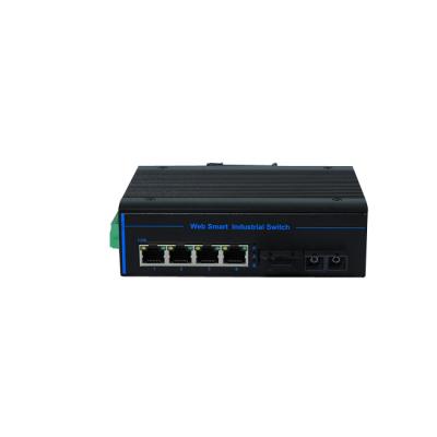 China 155M Ethernet 4 Ports 1.25G High Speed ​​Media Converter +To 4 RJ45 Industrial Fiber Optic Media Converter A6-224F for sale