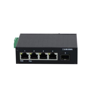 China 155M High Speed ​​Fiber Optic Ethernet 1 Ports 1.25G Media Converter SFP+To 4 RJ45 Industrial Media Converter B6-314F for sale