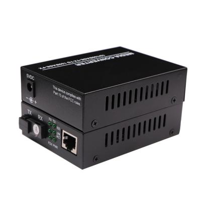 China Network Ethernet Electronic Equipment Fiber Optic Media Converter 1 Fiber Optic Ethernet Ports 20KM for sale