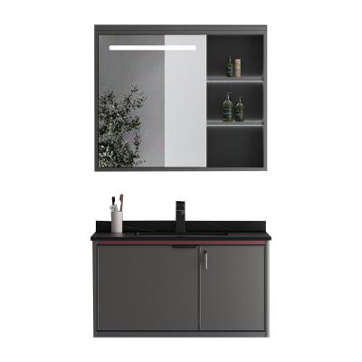 China Modern High Quality European Wall Mount Bathroom Sink Vanity Cabinet Set for sale