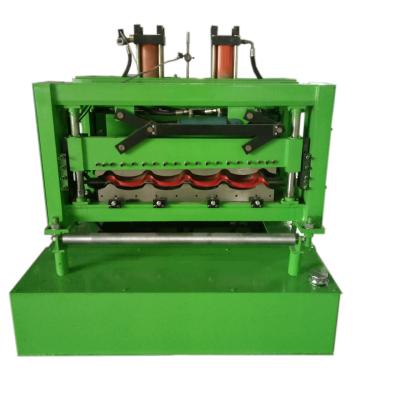 China Hotels Step Style Roof Sheet Glazed Tile Roll Forming Machine for sale