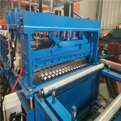 China High Quality Corrugated Steel Grain Silo Steel Roll Forming Machine With Screw Hole Punch for sale