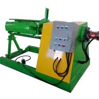 China Building Material Stores Auto Hydraulic Uncoiler With Feeding Car for sale