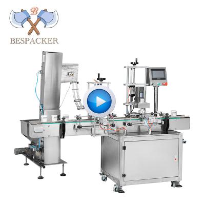 China APPAREL Bespacker QDX-S1 automatic feeder twist off vacuum screw pe jar plastic glass bottle capping machine for sale