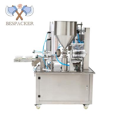 China Beverage Besapcker Cup Filling And Sealing Machine Nitrogen Filling for sale