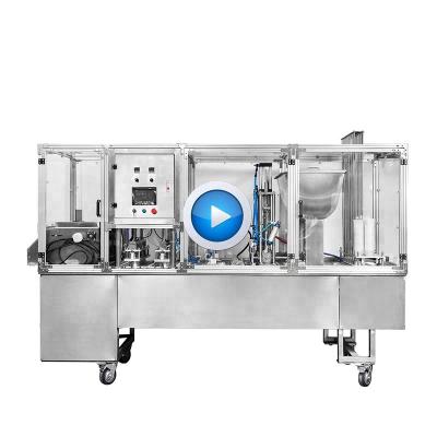 China Fully Automatic Rotary Capsule CLOTHING Coffee Liquid Maker Machine Automatic Yogurt Cup Filling And Sealing Machine for sale