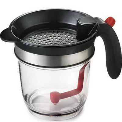 China Fat Sauce 1000ML Viable Oil Soup Separator With Strainer Filter Bowl Kitchen Tools Cooking Tools for sale