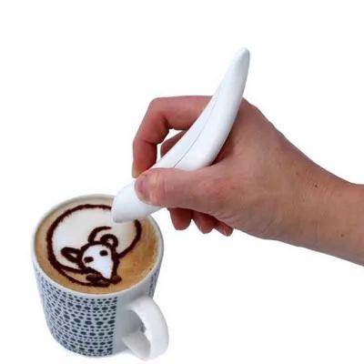 China Viable Electric Latte Art Coffee Pen for Cake Decorating Coffee Carving Pen Baking Pastry Tools for sale