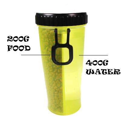 China 2018 New Sustainable Silicone Travel Outdoor Portable Dog Drink Water Bottle With Collapsible Bowl for sale