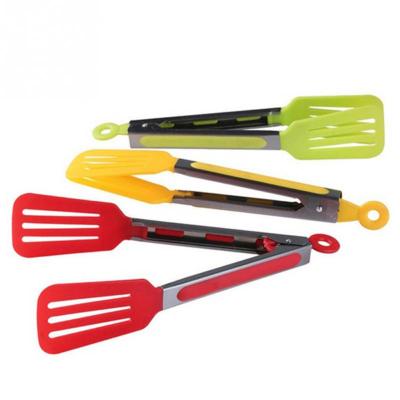 China 1Pcs PP Stainless Steel BBQ Cookware Sets Food Salad Tongs Easily Cleaned Kitchen Serving Tools for sale