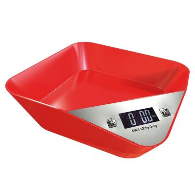 China With Scale Tray Digital Bowl LCD Display Portable ABS Home Durable Mini Puppy Scale Kitchen Tools Food Measuring Battery Powered Weighing for sale