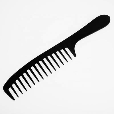 China Hard Durable Salon Hair Combs Wide Teeth High Quality Carbon For Thick Hair for sale