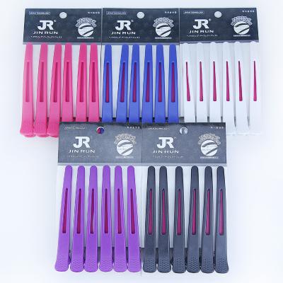 China Japanese Hair Clips For Styling Professional Durable Accessories Segmented DIY Silicone Straps Ladies Salon Hair Clips for sale