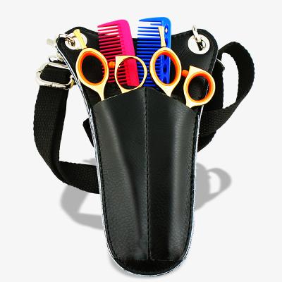 China Professional Hair Beauty Salon Shears Holster Barber Tool Belt Hairdressing Scissors Waist Bag Whsolesale for sale