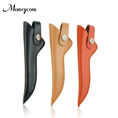 China Wholesale Professional Genuine Leather Protable Scissors Case Pocket Barber Accessories for sale