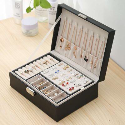 China Ring Earring Necklace Dustproof Earring Jewelry Storage Box Jewelry Findings Finishing Box for sale