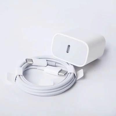 China Mobile Phone For Apple IOS Charger EU/US/UK Mobile Phone Fast Charger for iPhone 11 USB Type C Wall Charger PD 20W for Apple Charger Cable for sale