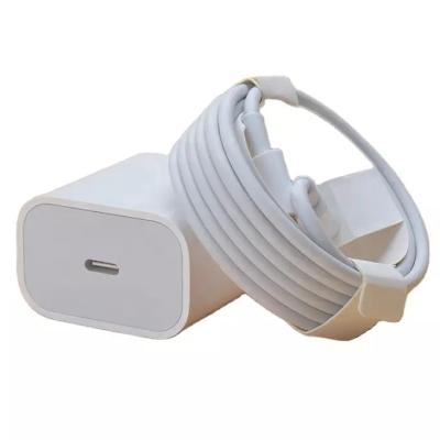 China Mobile Phone For iPhone 14 Original Adapter PD 20W Charger USB-C Fast Charger EU US Plug USBC Type C Wall Charger Cable For iPhone 14 13 12 for sale