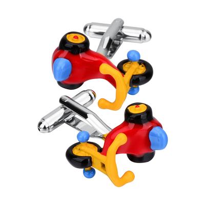 China SAVOYSHI Metal Kids Scooter Bicycle Cufflinks For Mens French Shirt Cuffs High Quality Novelty Enamel Cufflinks Brand Gift Jewelry for sale