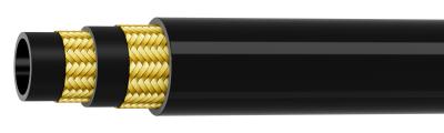 Κίνα 1/4 Inner Diameter Wire Braid Hydraulic Hose Synthetic Rubber Tube Exceeds SAE 100R2AT Type S προς πώληση