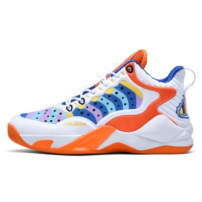 China CUSHIONING Wholesale OEM Men Women Basketball Shoes High Wedge Sneaker Wear Resistant Comfortable Popular Shoes For Man for sale