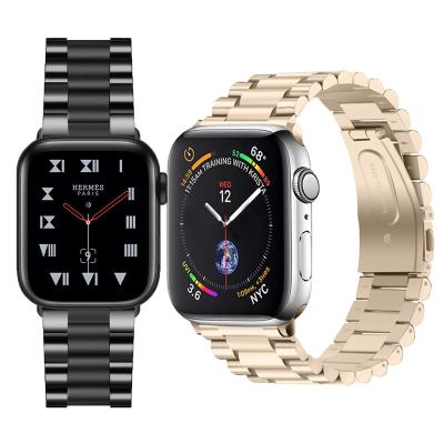 China For apple men/women smart watch serise 4 3 2 1 strap for Apple watch band 45mm/ stainless steel link bracelet watch band iwatch series5 4 Se 3 6 / 41mm 44mm 42mm 38mm 40mm 7 for sale