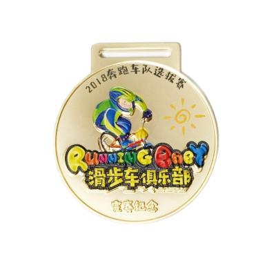 China Hot Selling Metal Sports Medal Sports Meeting Medal Manufacturer Custom Slide Car Medals Zinc Alloy Medal for sale