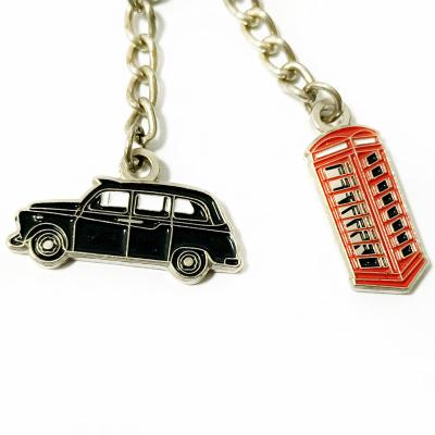 China High Quality Customized Zinc Alloy Metal Manufacturer Keychain Car Shaped Metal Key Chain for sale