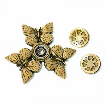 China BLINKER Toy Fingertip Spinner Kids Gyro Butterfly Maker Craft Electrophrosis Metal Spinner for sale