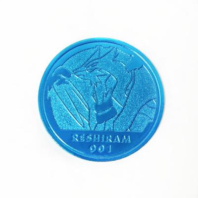 China Hot Selling 2022 Antique Imitation Craft Electroplate Metal Material Zinc Alloy Commemorative Custom Coins for sale