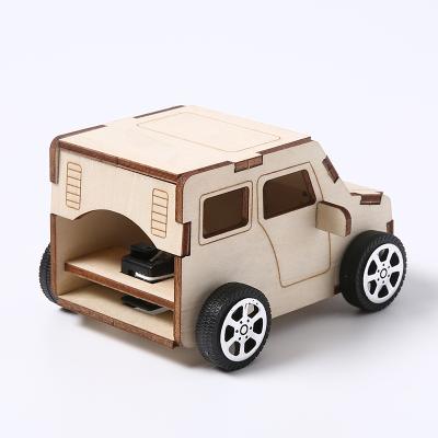 China Factory Supply DIY 3D Educational Wooden Toy Car Mechanical Science Puzzle Eco-friendly Laser Cut Wooden Kit for sale