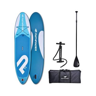 China Unisex SIP 11' Stand Pathfinder 34080 Blue Inflatable SUP Paddle Board 335cm*76cm*15cm Inflatable Paddle Board for sale