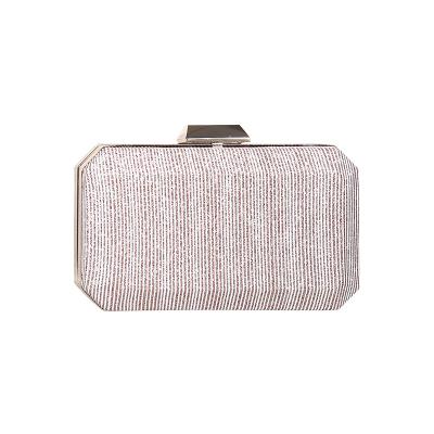 China Instant bag handbag lady bag large capacity dress bag evening clutch cosmetic case combination multifunctional handmade stripe evening clutch bag new for sale