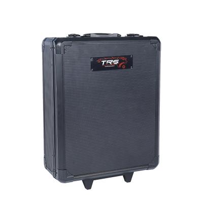 China High Quality Large Rolling Black Aluminum Vanity Trolley Tool Box With Wheels for sale