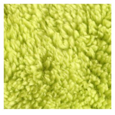 China 2022 hot sale breathable 100% polyester 290gsm knitting warm plain single side sherpa fleece fabric for home textile for sale