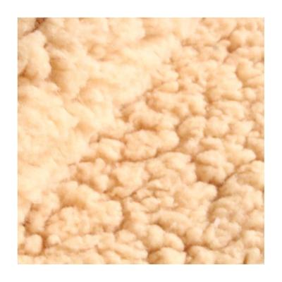 China Breathable 100% Polyester Oversize Plush Knitted Soft Warm Solid Color Sherpa Fleece Fabric for sale