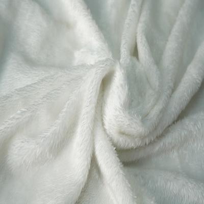 China Breathable Garment High Quality Polyester Solid Color Sherpa Fleece Fiber Double Sided Fabric for sale