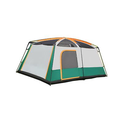 China Waterproof> 3000mm two-room multi-person outdoor camping tent with fire pit portable family thickened waterproof tent for sale