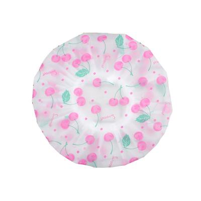 China Various Color Viable Style Women Girls Girls Waterproof Head Bath Item Shower Cap for sale